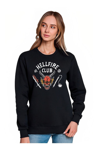 Polerón Sin Capucha Hell Fire Club Stranger Unisex