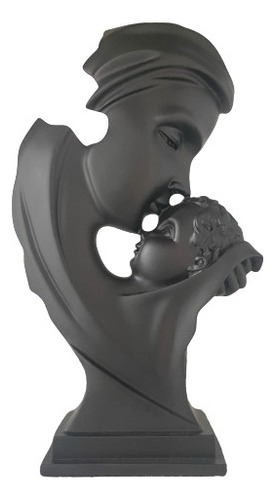 Escultura Rostros Mujer Y Niño