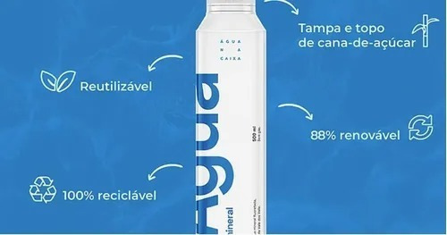 12 Garrafas 500ml Cada Água Mineral Na Caixa Sem Gás Top