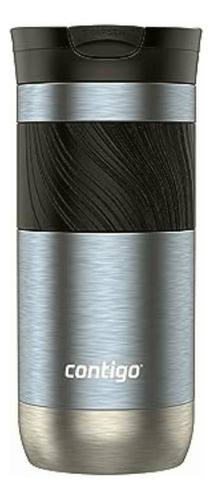 Contigo Byron Beverage|botellas De Agua, 16 Onzas, Hielo Color Dark Ice Transparent