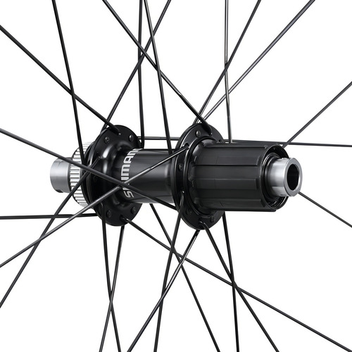 Roda Aro 700c Shimano Carbono 105 C32 Tubeless 24f 100/142mm Cor Preto