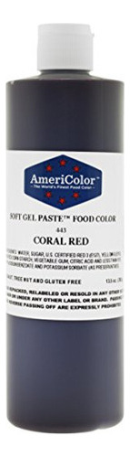 Americolor Colorante Alimentario, Pasta De Gel Suave Rojo Co