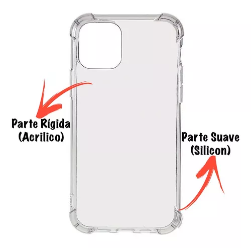 Case/funda Acrigel Rigida Para IPhone 13 Airbag Transparente