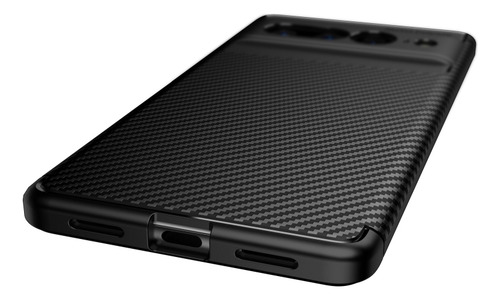 Capa De Telefone Tpu Preta Para Google Pixel 7 Pro