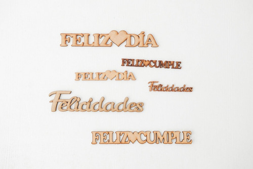 Palabra Frase Amigos Te Amo Mis15 Comunión Deco Mdf X10uni.