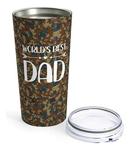 Fathers Day Travel Mug - Camo Hunting Tumbler Or Mug For Cof