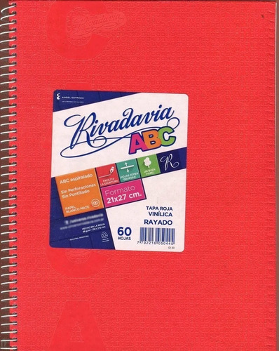 Cuaderno Anillado Abc Rivadavia 21x27cm