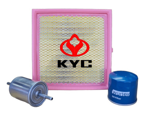 Kit De Filtros Kyc Gran Mamut T3 Aire + Aceite + Bencina 