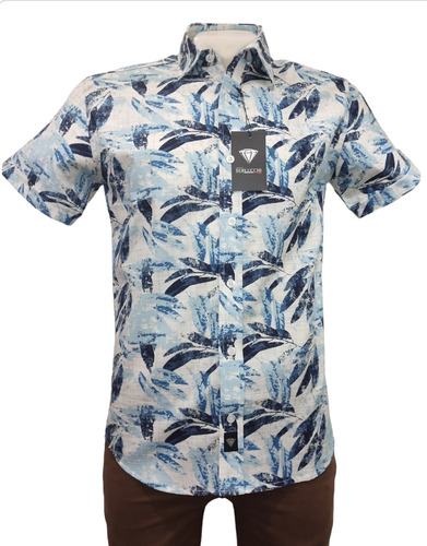 Camisa Giorgio Berlucchi Mc24-03 Hawaiana Slim Fit 2024