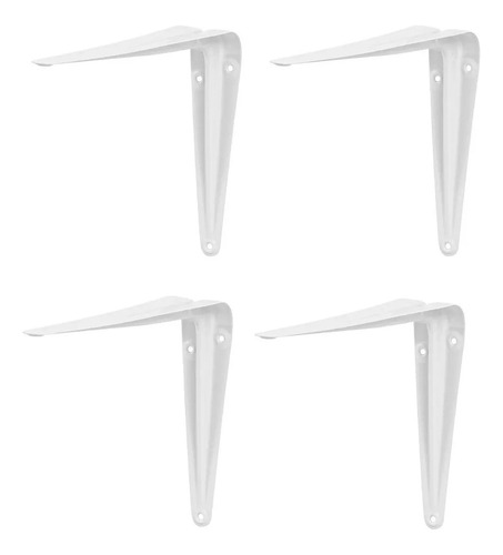 Pack 12 Soporte Escuadra Metal Para Repisa Estante 8''x10''