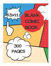 Comprar Libro: Blank Comic Book 300 Pages: Draw Your Own Comics, Enj
