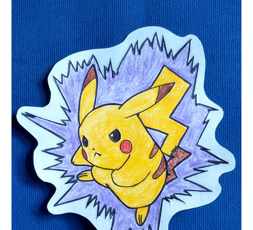 Sticker Casero Pikachu Pokémon Bootleg P (Usado)
