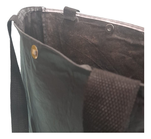 Bolsa Eco Cartera Tote Bag Jim Morrison The Doors 30x30 Negro Cuerina Oro Negro