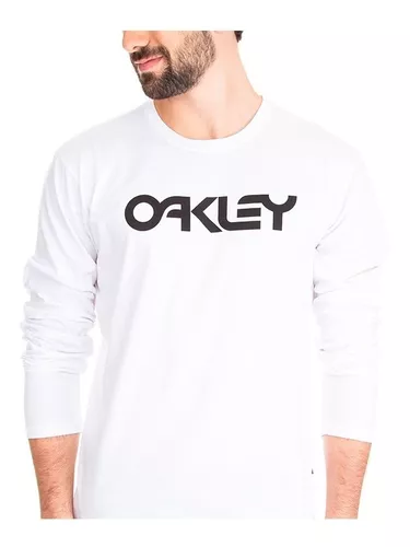 Camiseta Oakley Linear Threads Branca Exclusividade Original