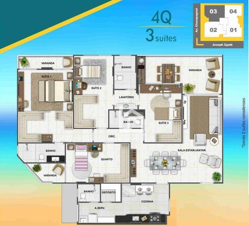 Imagem 19 de 20 de Lindo Apartamento Montado E Decorado No Sistema De Porteira Fechada, Na Quadra Do Mar Da Praia Da Costa! - Ap0258