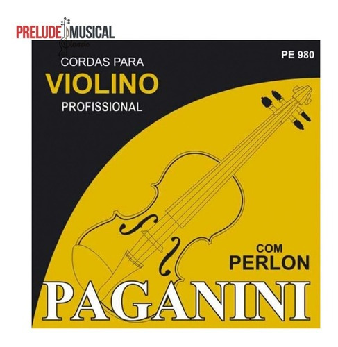 Cordas Para Violino Paganini Perlon Pe 980