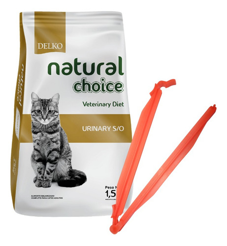 Broche Cierra Bolsa + Alimento Para Gatos Urinary 1.5 Kg