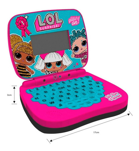 Laptop Infantil Bilíngue Lol Surprise Rosa Bilíngue Candide