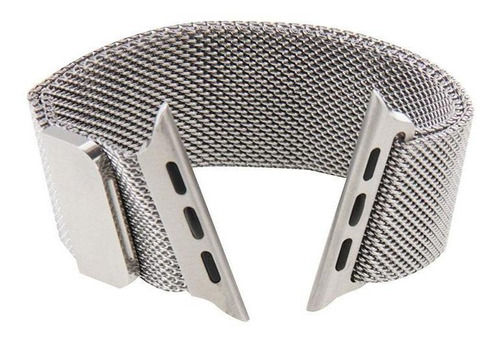 Correa Magnética De Acero Para Apple Watch 42mm Plateado