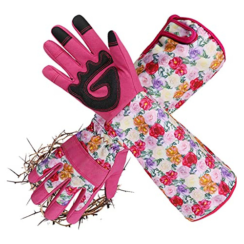 Guantes De Jardinería Largos Mujeres, Resistentes Espi...