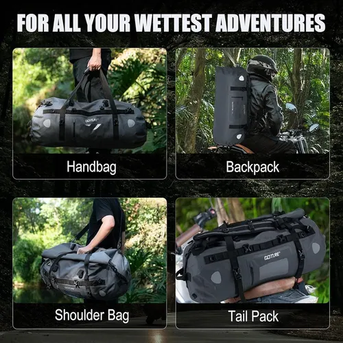 Bolsa Seca Impermeable 60l Para Motocicleta Y Kayak