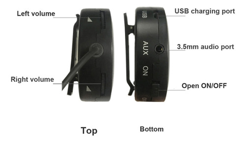 . Auriculares Plegables Ip55, Auriculares Bonein Wire Pickup