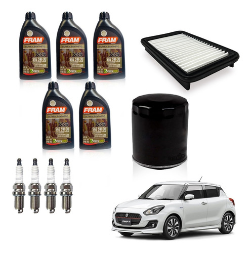 Kit De Afinacion Para Suzuki Swift 1.5 Filtros Bujias Aceite