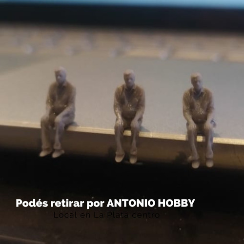 6 Personajes Sentados Ho 1/87 Para Vagones Ferromodelismo
