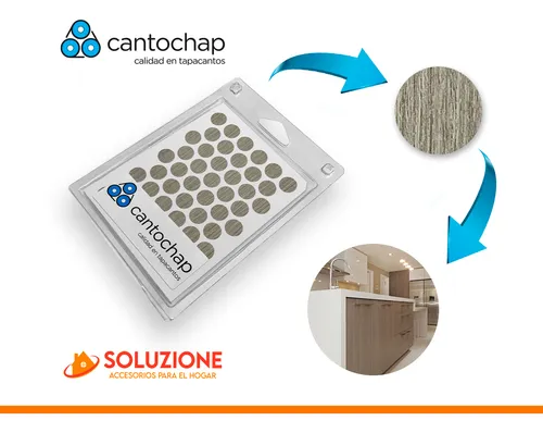 Tapa Tornillos Adhesivos Melaminico Teca Limo X 200 Unid