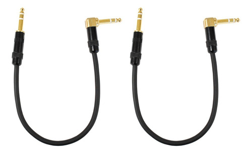 Audio2000's C26001p2 - Cable Trs De Angulo Recto A 1/4  Trs 