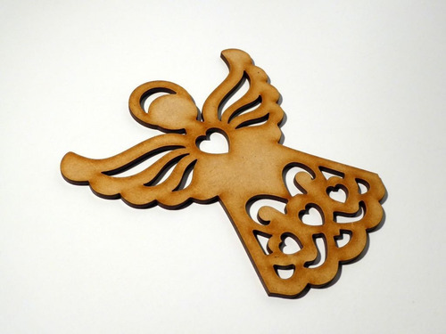 Angelito Bautismo Comunion 12 Cm Alto Fibrofacil X 30 Unid.