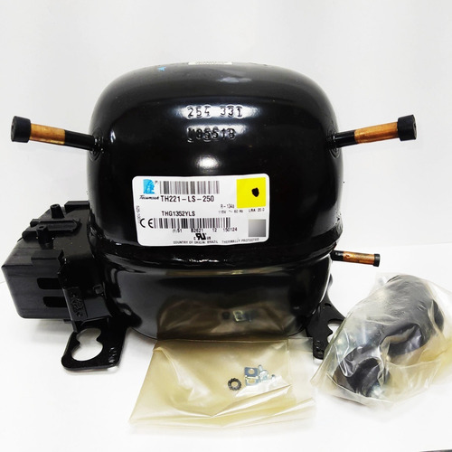 Imagen 3 de 6 de Compresor Tecumseh 1/6 Hp Baja 525 Btu/h R-134z 110v 60 Hz