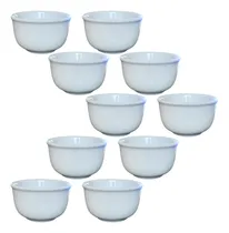 Comprar Jogo 10 Cumbucas 200ml Bowls Tigelas Kit Porcelana Branca(2)