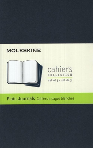 Libreta Moleskine Cahier Pocket - Azul Indigo Plain X 3