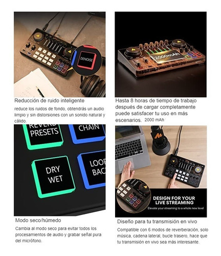Imagen 7 de 10 de Maono Ame2 E2 Consola Interface Produccion Podcast Youtube