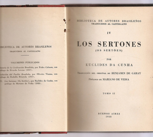 Los Sertones Tomo 2 - Euclides Da Cunha - Autores Brasileños