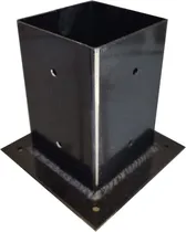 Comprar Base Anclaje Hierro Platina Perforada Pergolas 4 Pulgadas