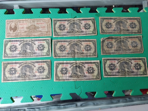 Lote De Billetes Antiguos Envío Gratis 10 Billetes Viejos (Usado)