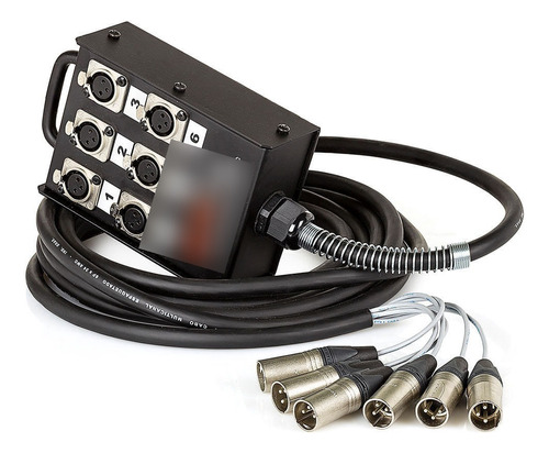 Medusa 6 Vias Com Conectores Xlr Neutrik - 25 Mt