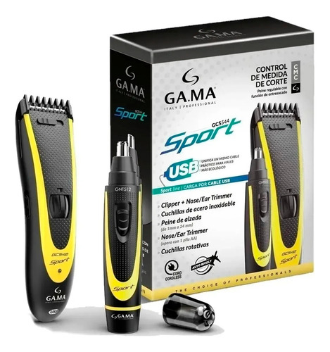 Cortadora De Pelo Gama Gc542 + Afeitadora Trimmer Gnt512