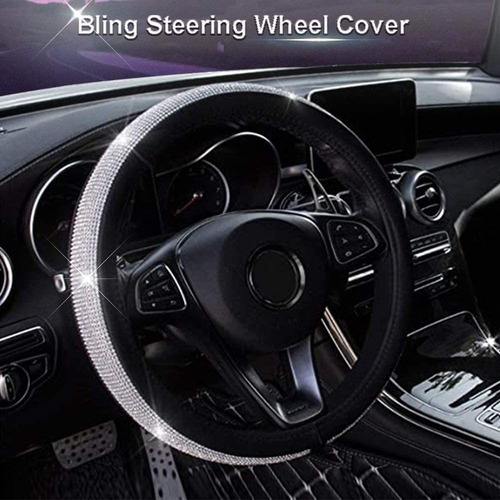 Para Decoración Coche Para Mujer Funda Volante Diamante