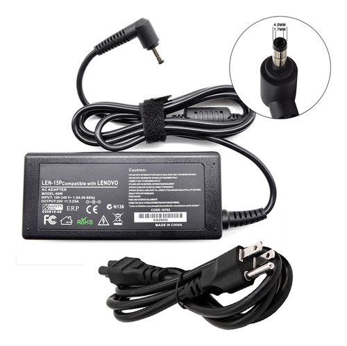 Cargador Para Lenovo Ideapad Adl45wca 20v 2.25a 45w