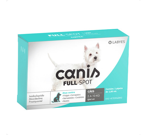 Canis Full Spot Labyes Para Cães De 5kg Até 10kg - 1 Pipeta