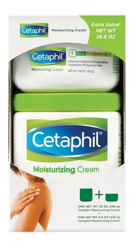  Cetaphil, Paquete Crema Hidratante 566g + 250g (piel Seca)