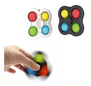 Pop It 4 Burbujas Fidget Toys Llavero Spinner - Importado