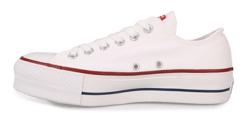 Zapatillas Converse All Star Plataforma Lona Blanca