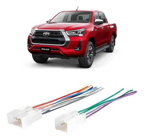 Chicote Adaptador Multimidia Cd Dvd Toyota Hilux 2019 2020