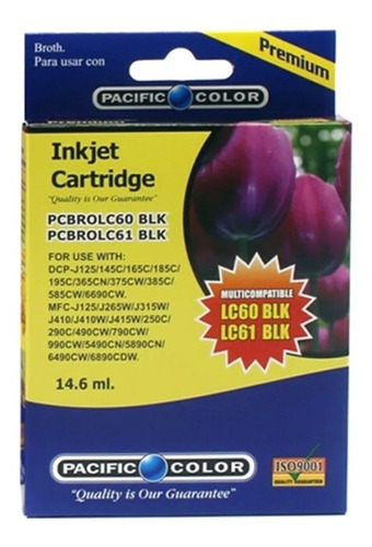 Tinta Brother Compatible Lc60 Lc61 Negro O Colores P. Color