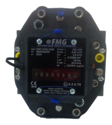 Medidor De Gas Mca Fmg Mod Fmr G65  En 2 PLG  Bridado