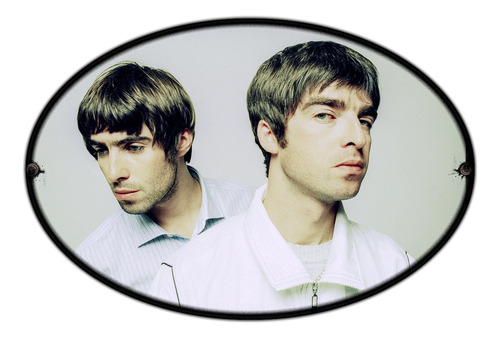 #100 - Cuadro Decorativo Vintage Rock Oasis Brit Pop Música